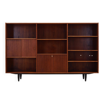Teak bookcase, Danish design, 1970s, production: Kjeld Bundgard
