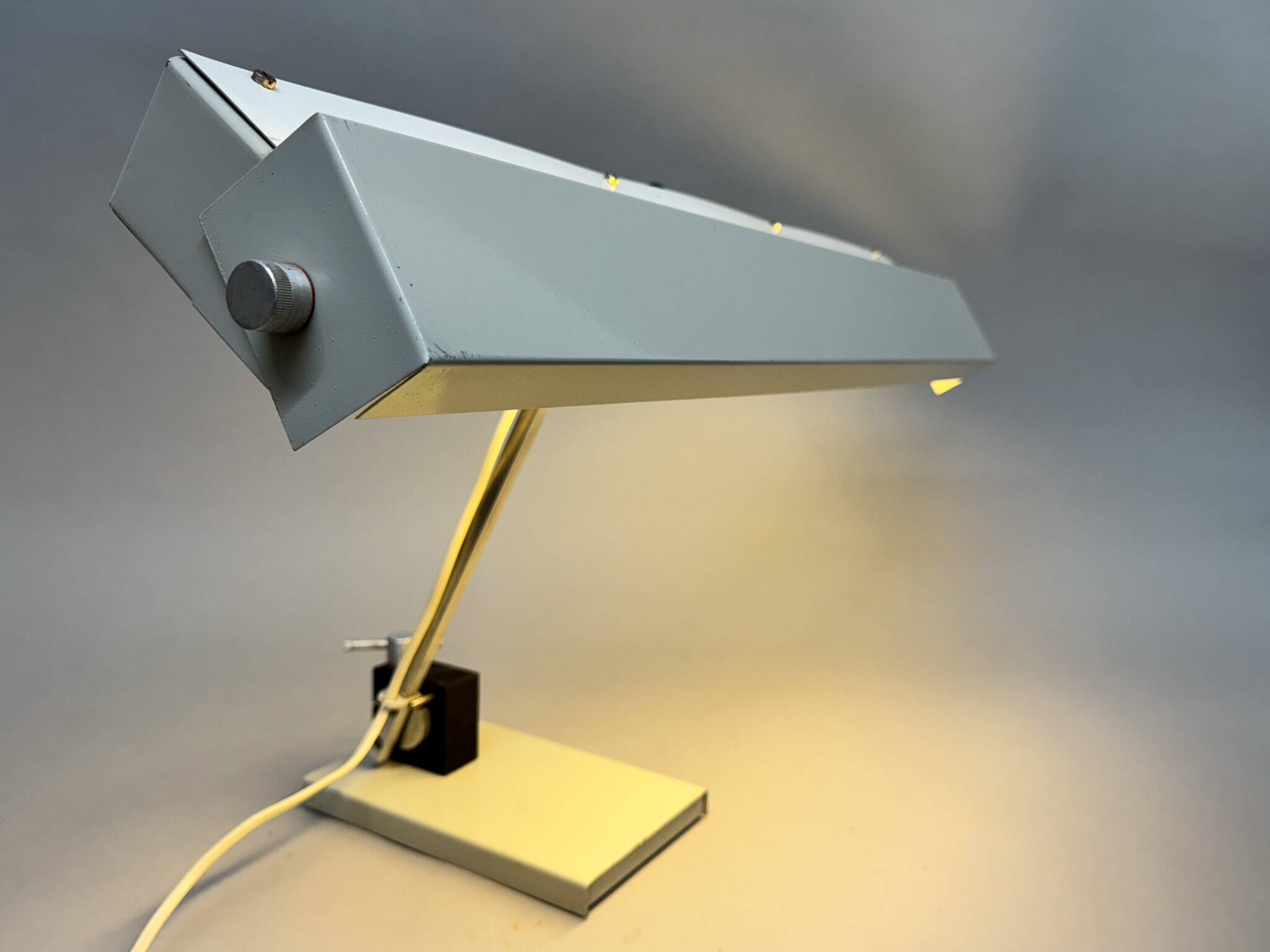 Space Age Metal Desk Lamp by Klaus Musinowski for VEB Dresden, Germany
