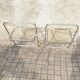 Set of 2 vintage DESIGN PLIA chairs by Giancarlo Piretti for Castelli Italy 1960s