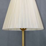 Gilded bronze lamp with pleated shade