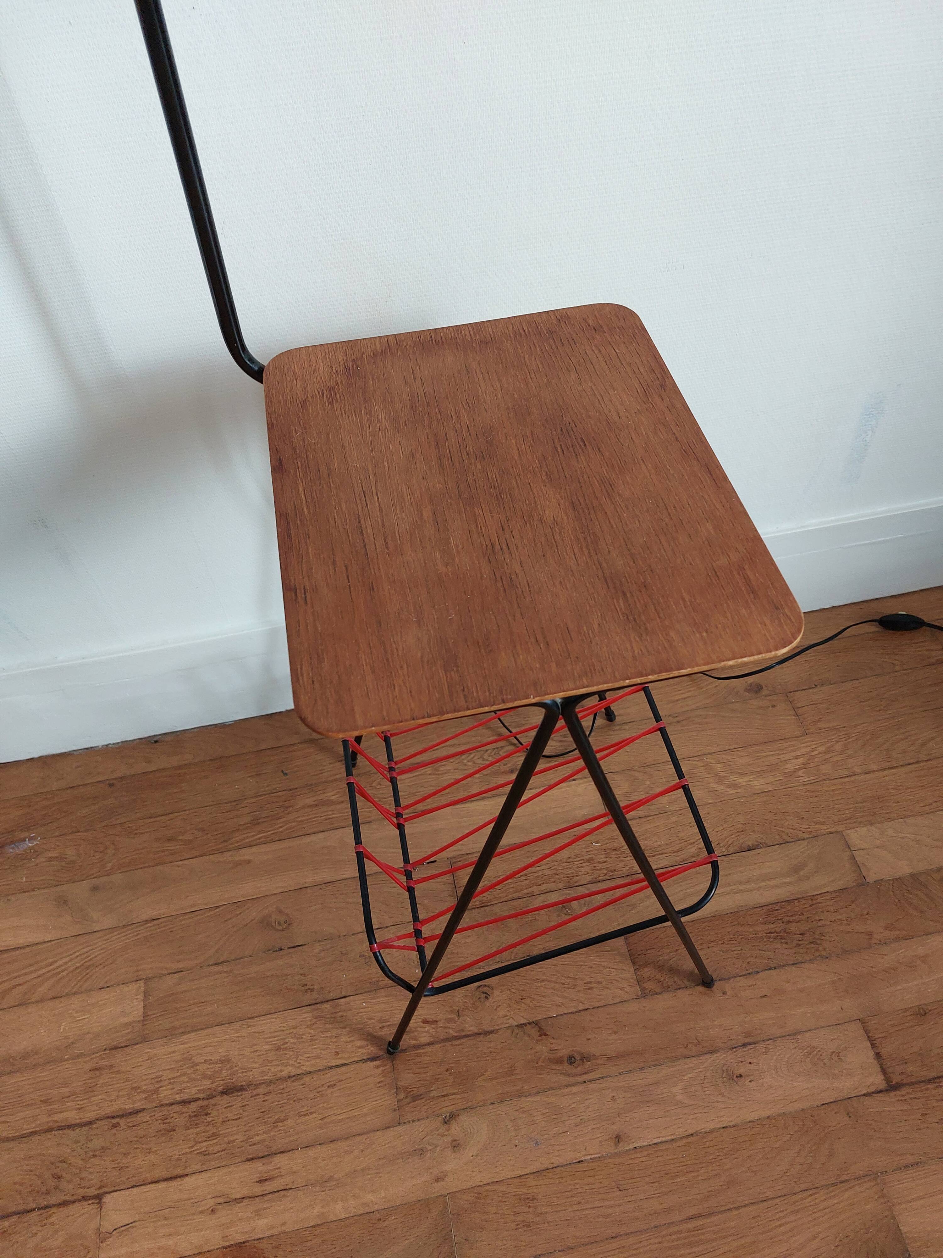 Vintage magazine lamp