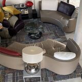 Tangram leather sofa Roche Bobois