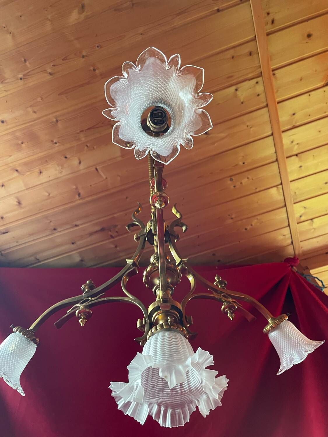 Large castle chandelier, unique piece, 19th century