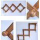 Vintage solid pine accordion coat rack