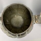 Vintage silver metal teapot from the 1930s