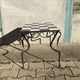 Wrought iron coffee table