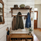 Napoleon III style bamboo wood coat rack