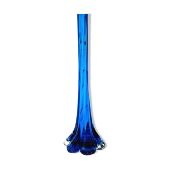 Soliflore bleu en verre