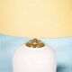 1970s bohemian bedside lamp, vintage in ceramic & brass