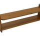 Vintage wooden wall shelve rack in pinewood minimalist design