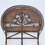 Vintage rattan headboard