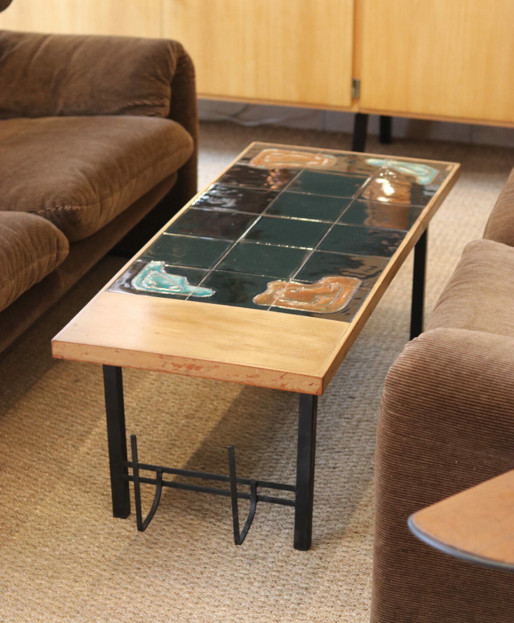 Table basse brésilienne signée Zoltan Vertes, années 50
