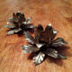Pair of flower candlesticks