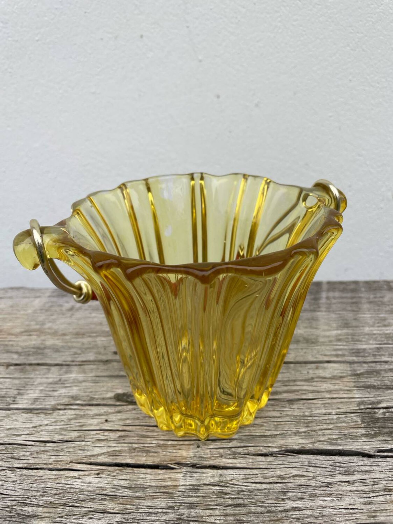 Seau à glace 1970 en verre
