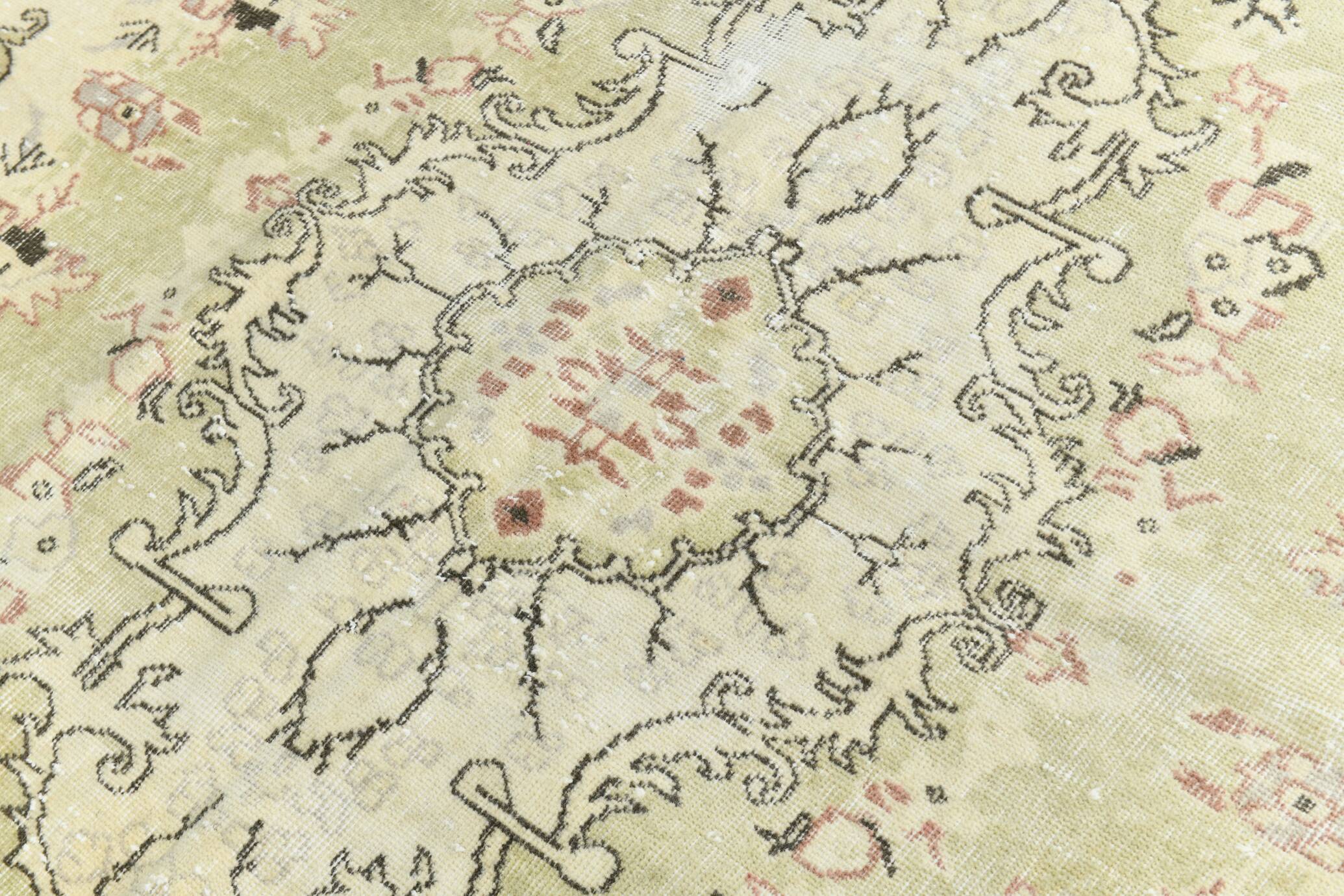 7x10 Cream Brown Oriental Vintage Area Rug, 203x308Cm SK 23587