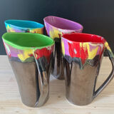 Multicolored cups Vallauris