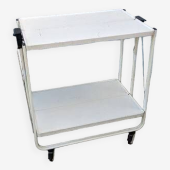 Folding rolling table, serving