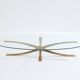 Large bronze coffee table by Michel Mangematin circa 1962