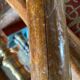 Vintage Bamboo Entrance Hall Stand - Diamond Mirror