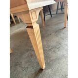 Bureau en bois naturel de style Empire 800 en noyer et érable