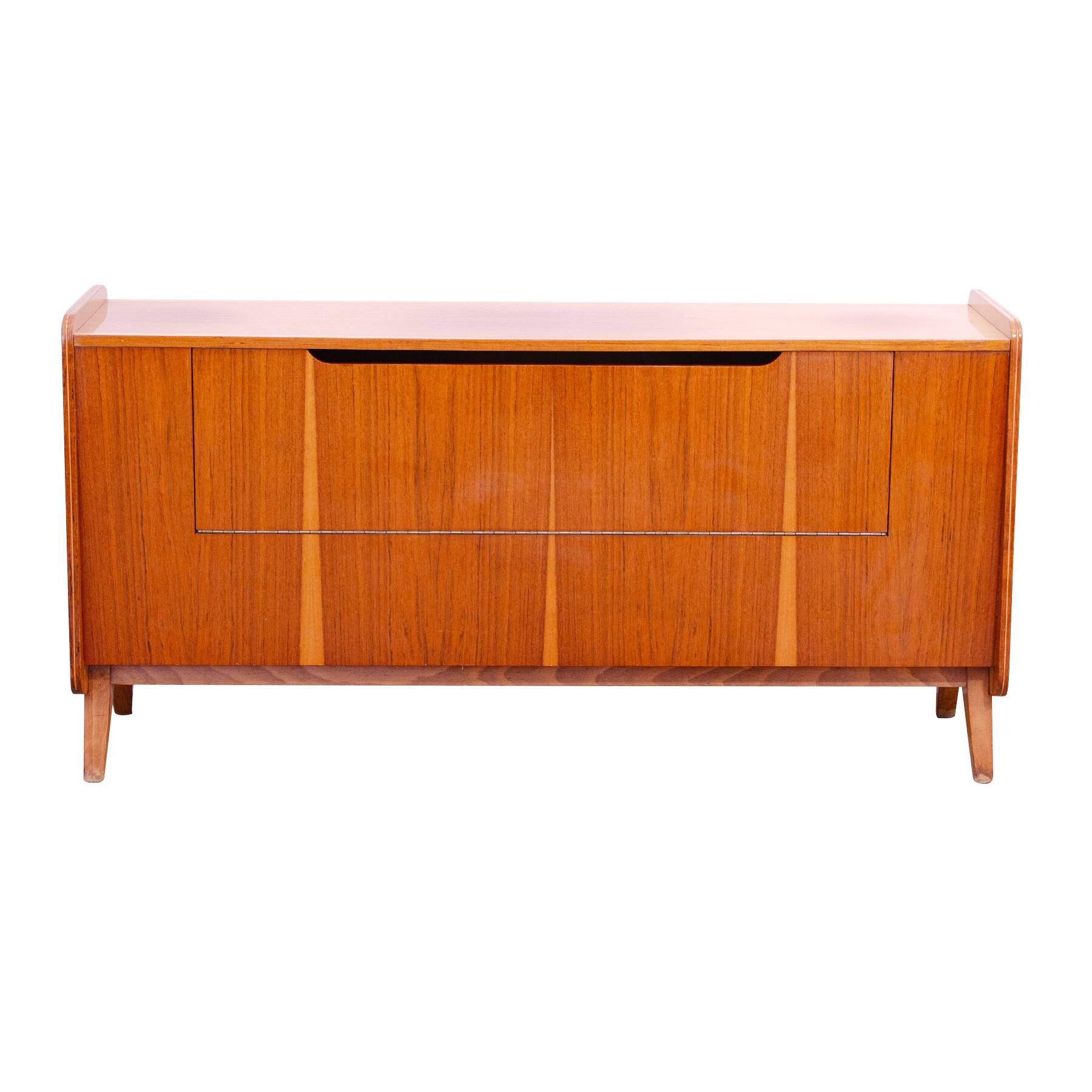 Commode moderne du milieu du siècle en noyer par František Jirák, années 1960, Tchécoslovaquie