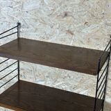 60's 70's oak string shelf module by Kajsa & Nils "Nisse" Strinning Sweden