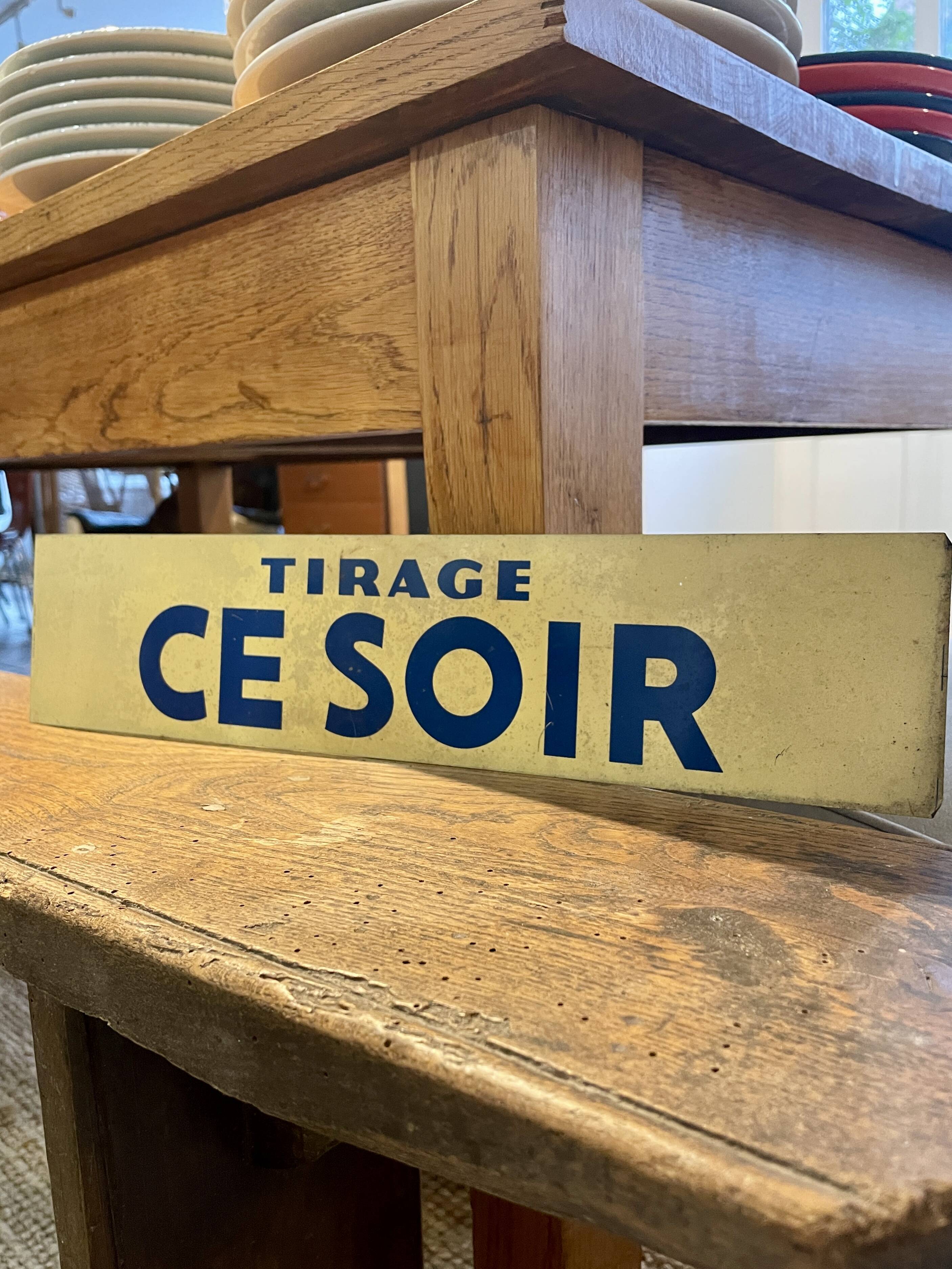 Loto advertising plaque from the 90s