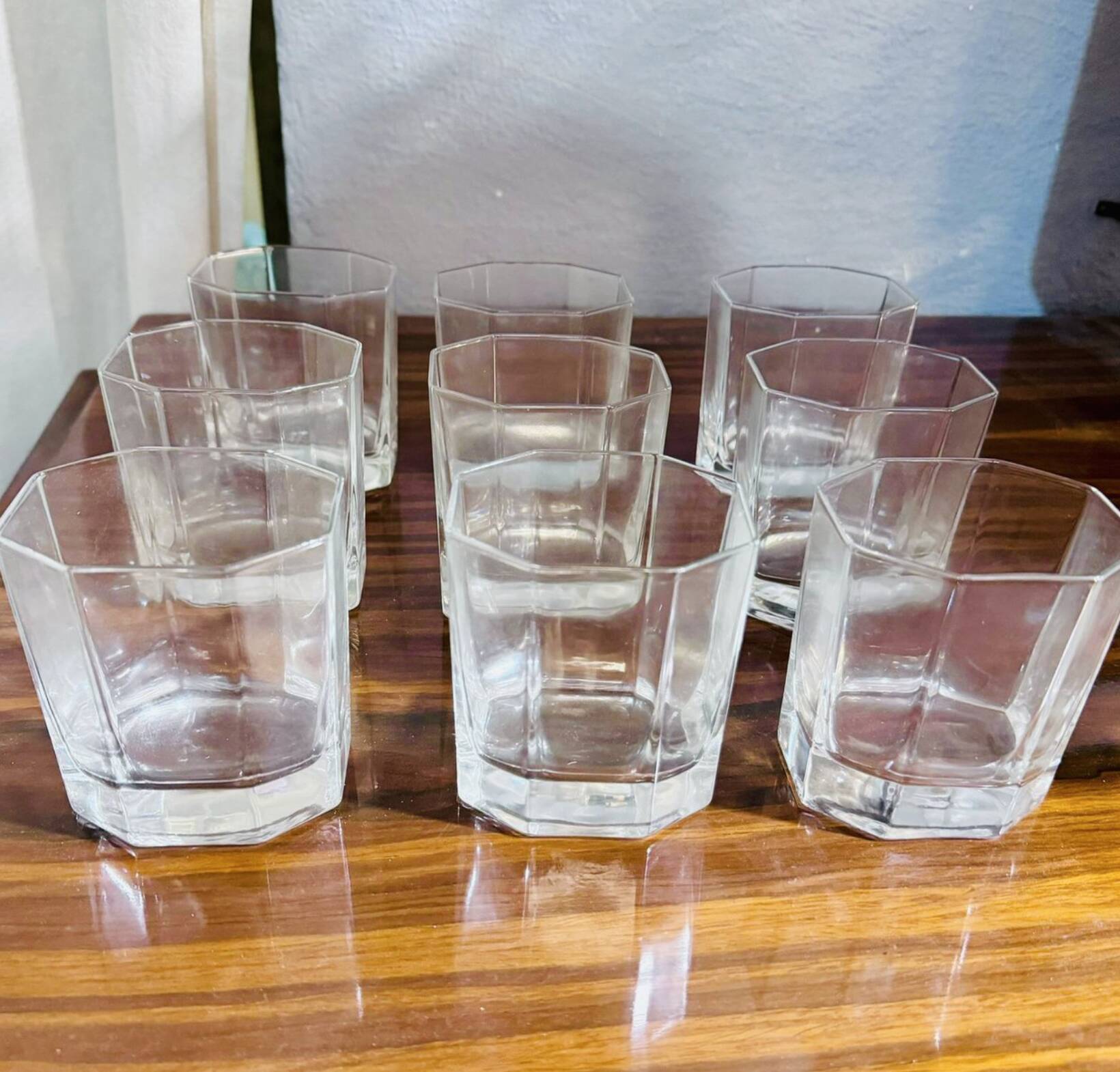 Set di 9  bicchieri Art Déco