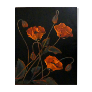 Tableau ancien composition - florale