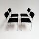 Set of 4 Gijs van der Sluis stacking chairs, 1970s