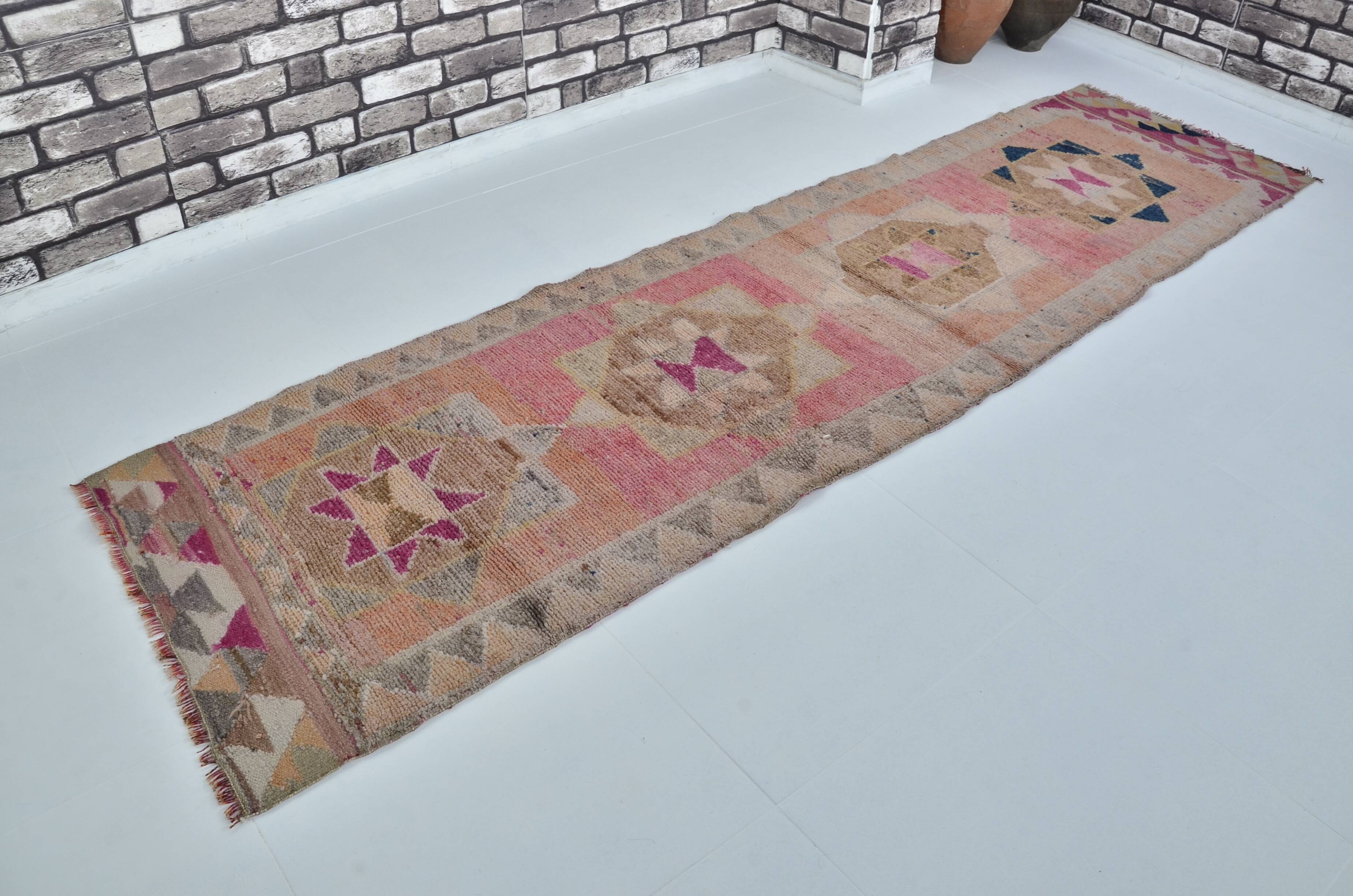Vintage Handknotted Runner Rug sku 2184