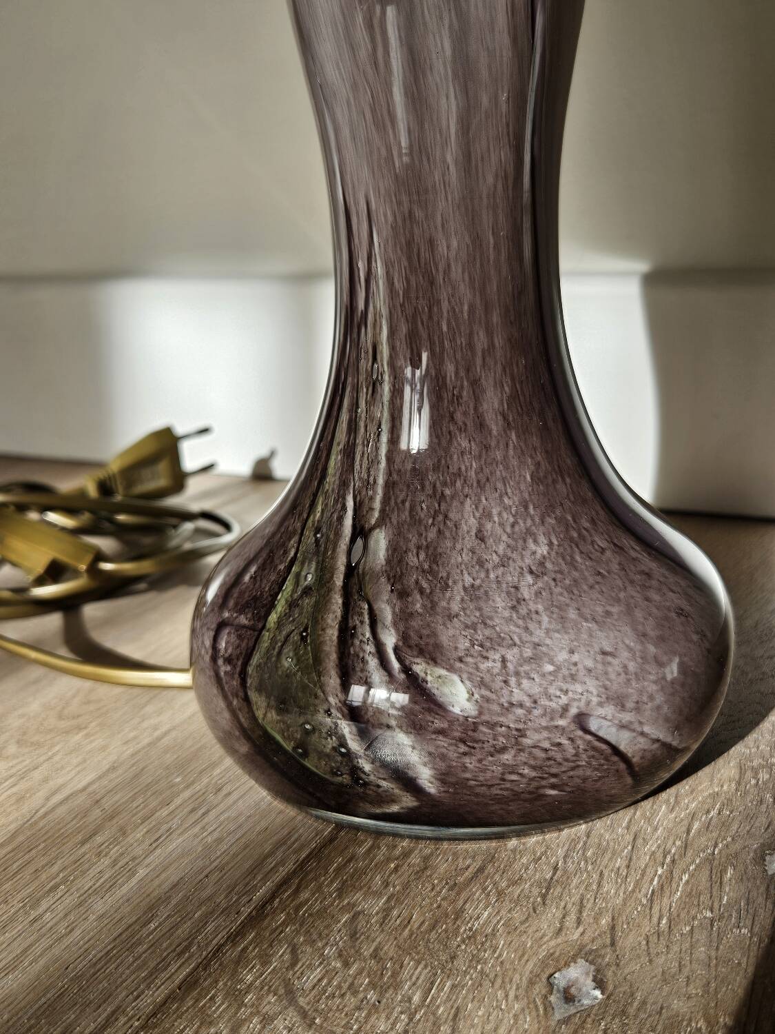 Murano glass mushroom lamp base