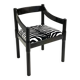 'Carimate' Black Walnut and Velvet Chair by Vico Magistretti for Cassina, 1