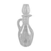 Glass decanter with handle