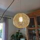 Vintage Twisted Silver Metal Pendant Light