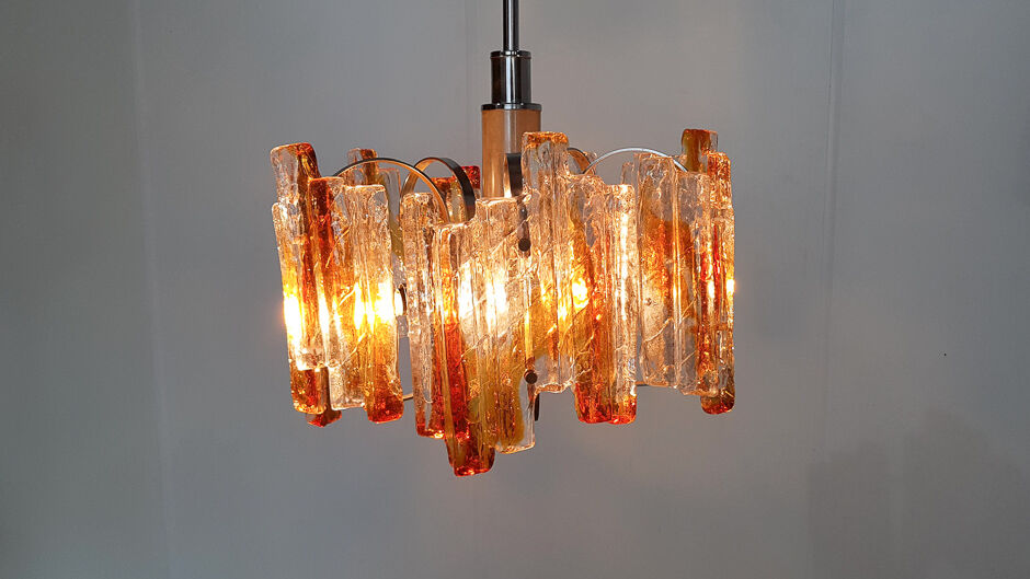 Murano glass chandelier by Carlo Nason for AV Mazzega, Italy 1970