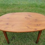Oval cherry farmhouse table