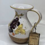 Fratelli Fanciullacci ceramic pitcher with grape decor