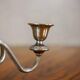 Silver-Plated Two-Armed Candleholder, 1940s