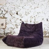 Chauffeuse 1 place Togo aubergine par Michel Ducaroy pour Ligne Roset