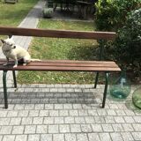 School bench with backrest