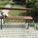 School bench with backrest
