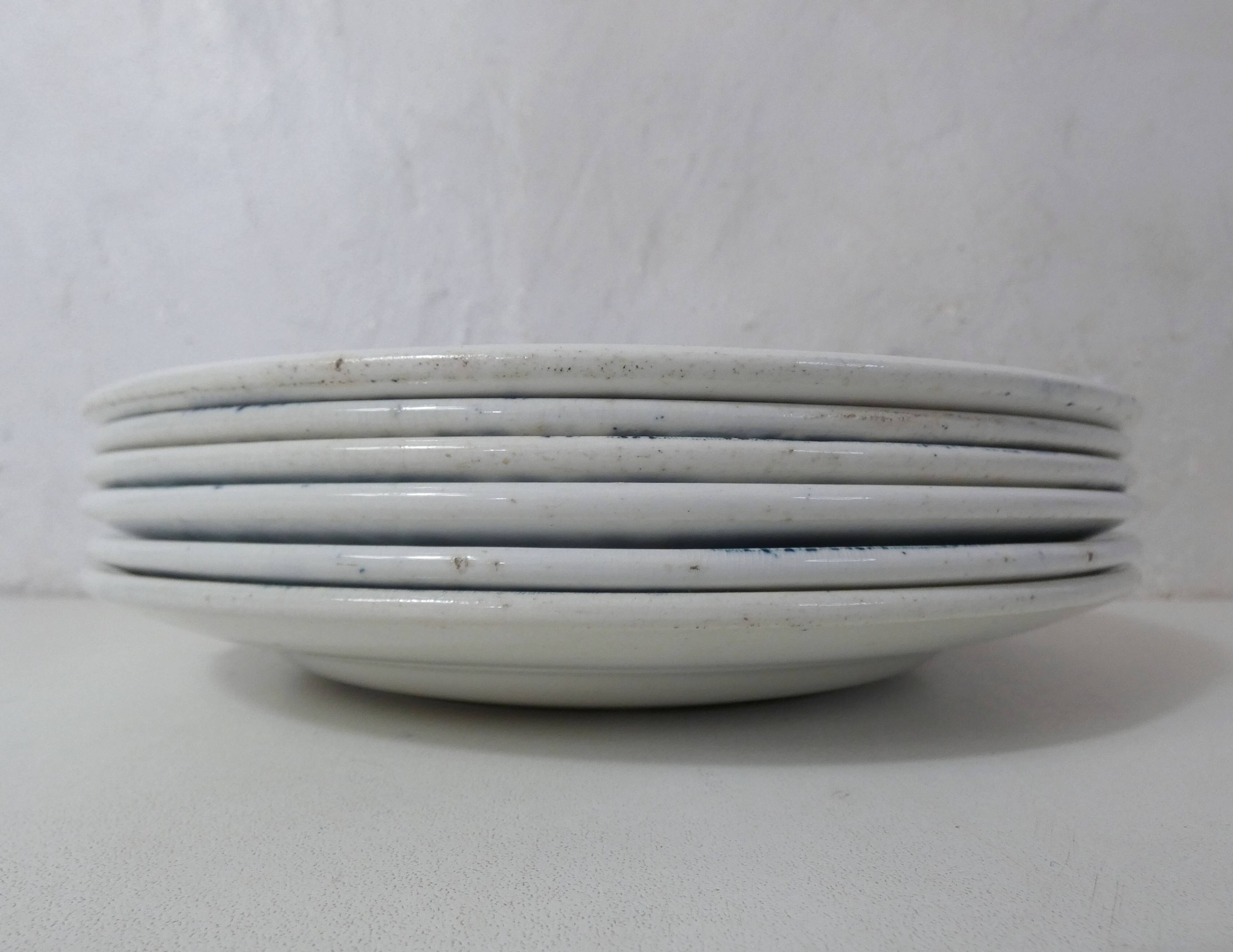 Iron earth 6 flat flower plates althaea