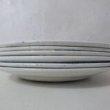 Iron earth 6 flat flower plates althaea