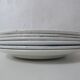 Terre de fer 6 assiettes plates fleurs althaea