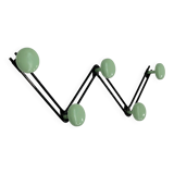 Metal zig zag wall coat rack, 1980s