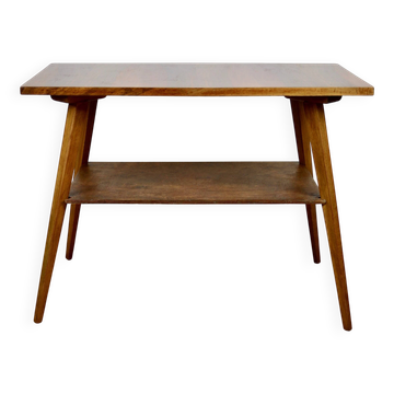 Polish coffee table console 1970s square-multifaceted