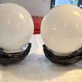 Pair of handmade ceramic wall sconces