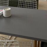 Hay two-tone dining table l160 ochre/light grey