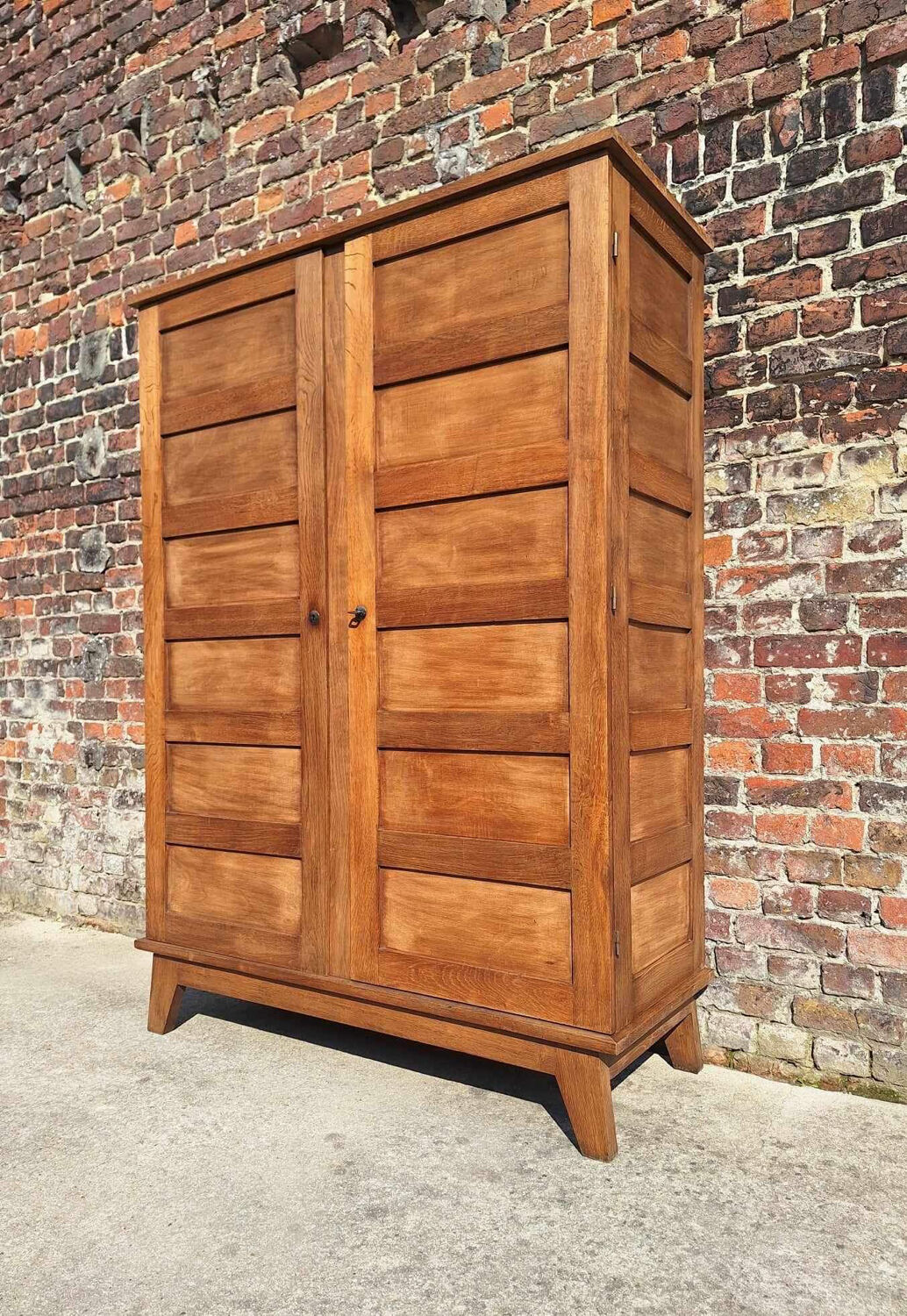 Vintage René Gabriel wardrobe, old furniture known as disaster victims